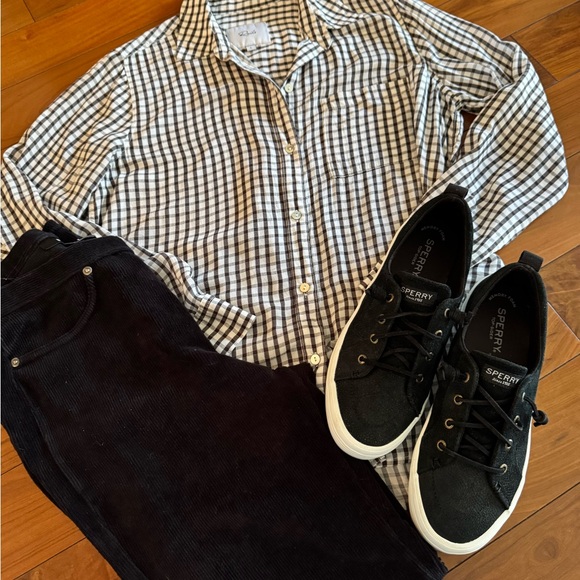 Sperry Black Sneakers Classic Low-Top Design - Picture 5 of 6